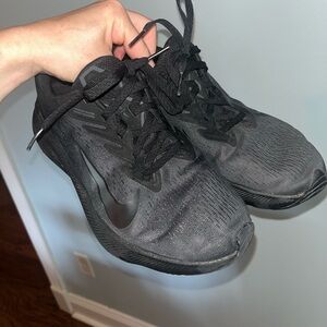 All Black Nike Zoom Sneakers